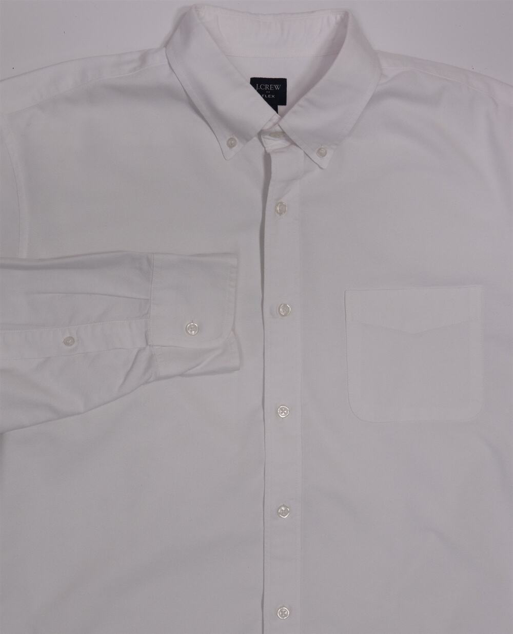 J Crew Mens Flex Cotton Oxford Dress Shirt Large